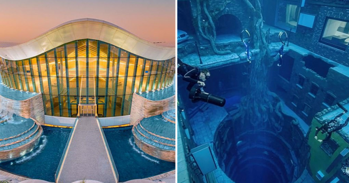 В Дубае открылся самый глубокий бассейн в мире (6 фото)  