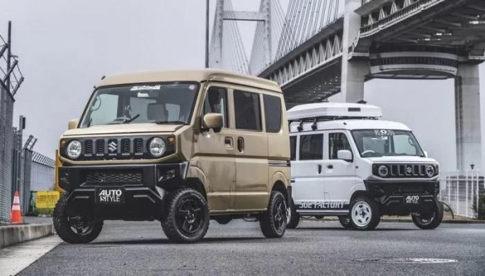 Японцы научились стилизовать фургончики Suzuki Every под новый Jimny (16 фото)