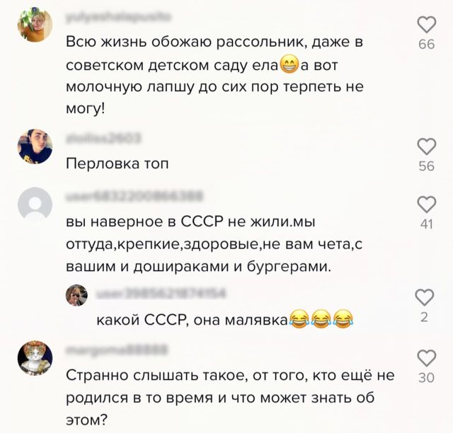 Тиктокерша сделала ролик о забытых блюдах "советской кухни" и спровоцировала спор поколений в комментариях (3 фото)