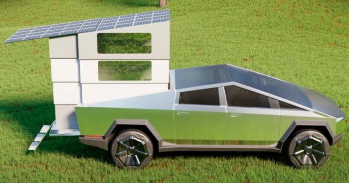 Новый аксессуар для Tesla Cybertruck превращает его в дом на колесах (10 фото)