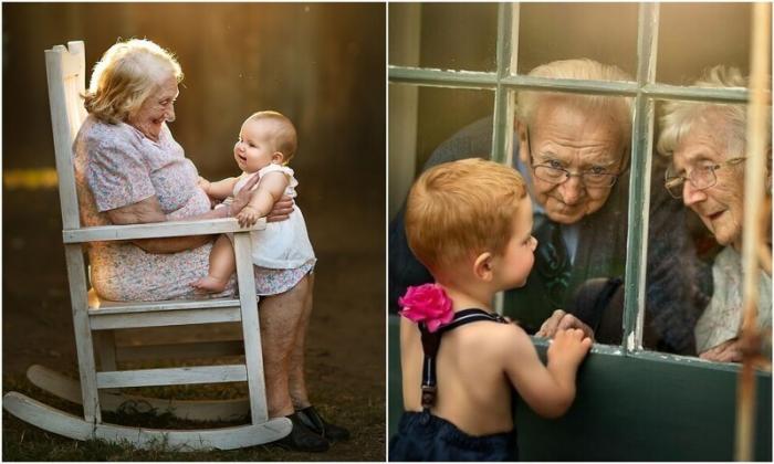 Они всегда рядом: фото бабушек и дедушек с внуками, которые греют душу (28 фото)  