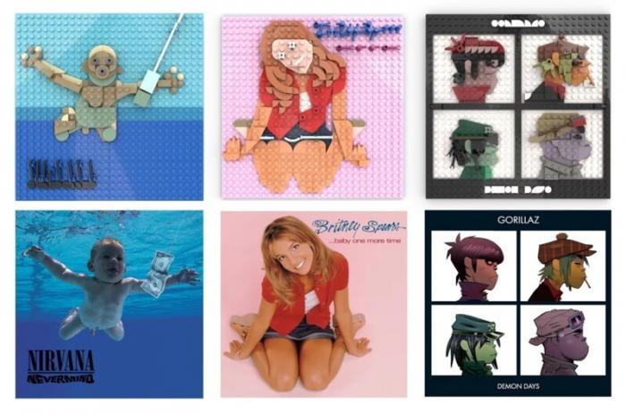 Художник с помощью LEGO воссоздает обложки популярных музыкальных альбомов (22 фото)