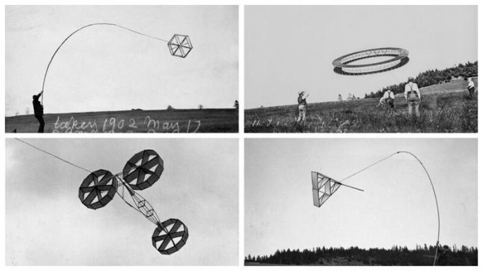 Необычные воздушные змеи Александра Грэма Белла, 1902-1912 гг (30 фото)