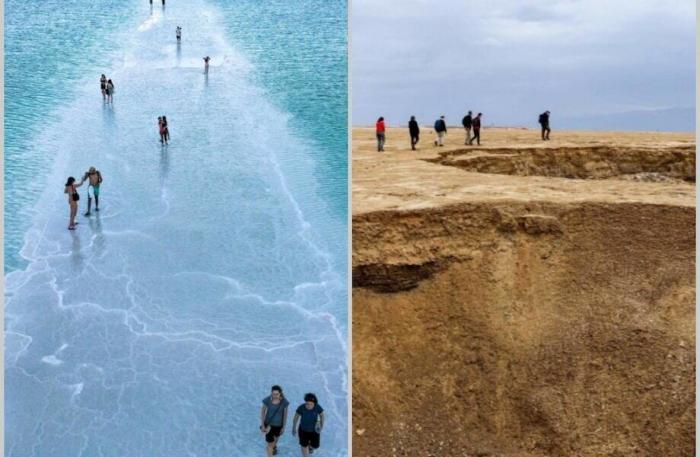  14 грустных фото о том, как исчезает Мертвое море (15 фото) 
