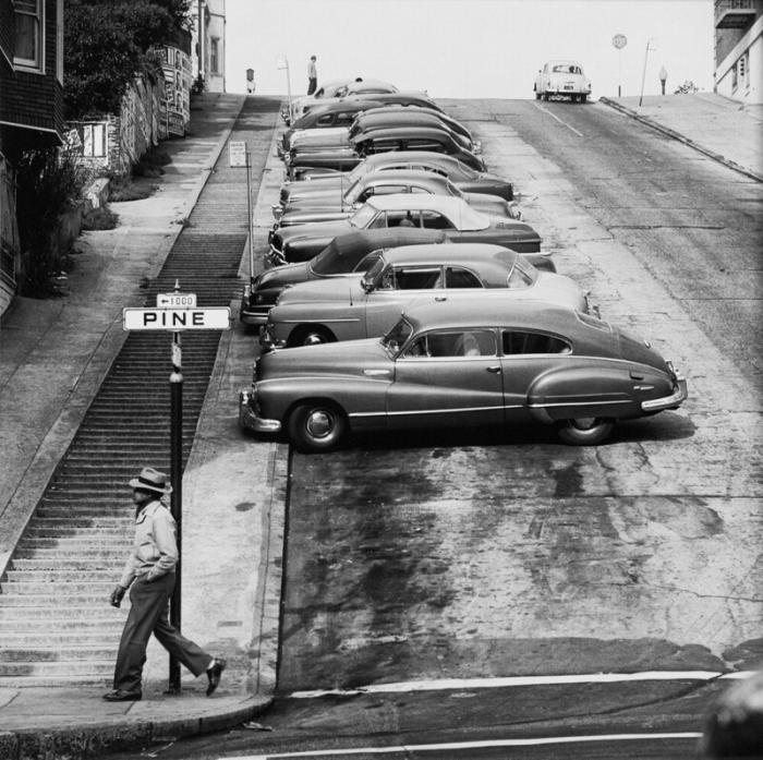  Уличные снимки Сан-Франциско 1940-60-х годов. Фотограф Фред Лион (64 фото)  