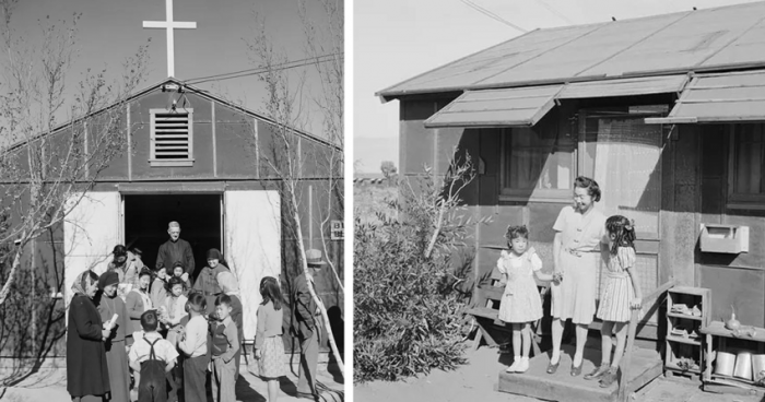  Жизнь интернированных японцев в американских лагерях во Вторую мировую войну (20 фото)  