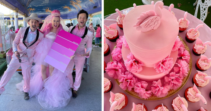  Американка вышла замуж за розовый цвет после «40 лет в отношениях» (7 фото)  