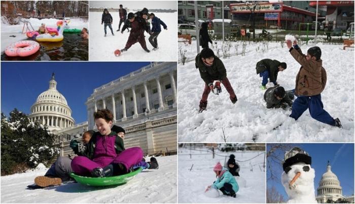  Веселье во время зимней погоды в разных странах мира (25 фото) 