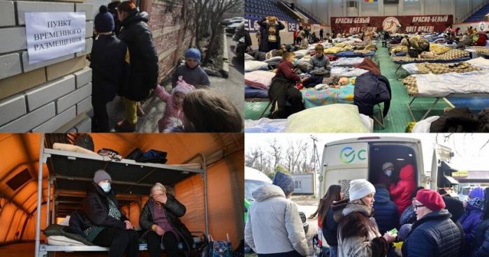  Нескончаемые потоки беженцев с Донбасса: как люди убегают от войны (19 фото)  
