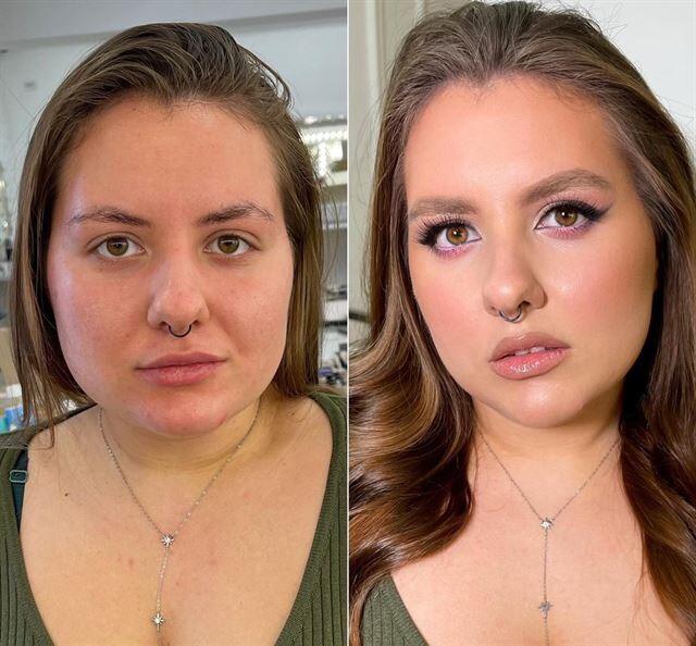 Женщины до и после преображения у визажиста Марии Калашниковой (18 фото)