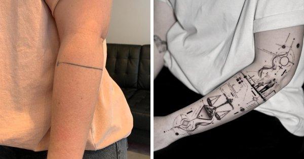 Старые татуировки, которые получили новую жизнь (15 фото)